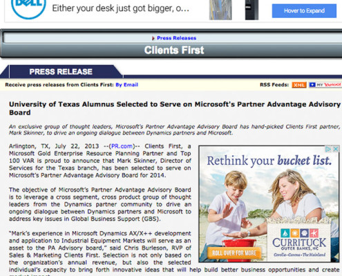 Microsoft Partner Advantage Advisory Board