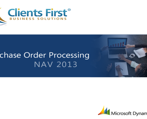 NAV 2013 Purchase Order Processing Video