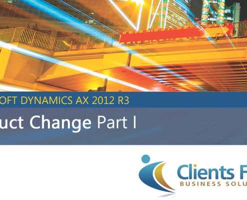 AX 2012 R3 Product Change Demo