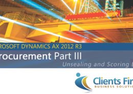 Dynamics AX EProcurement IIII