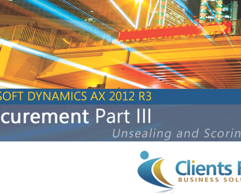 Dynamics AX EProcurement IIII