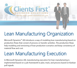 Lean Manufacturing White Paper Dynamics AX