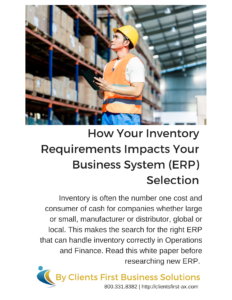 Inventory Control White Paper