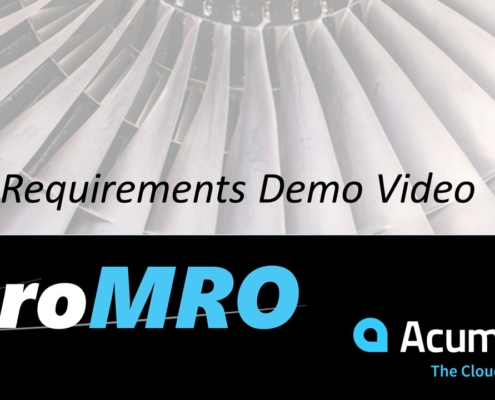 Item Requirements for the MRO