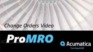MRO Change Orders Video