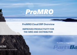 ProMRO Overview Partsbase ppt template