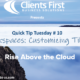 Acumatica Quick Tip Tuesday 10-Workspaces Customizing Tiles and Quick Menu