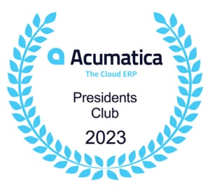 Acumatica Leading Partner and Presidents Club Member