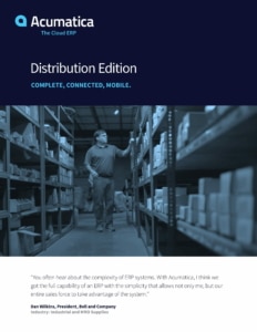 Acumatica Cloud ERP Distribution Edition